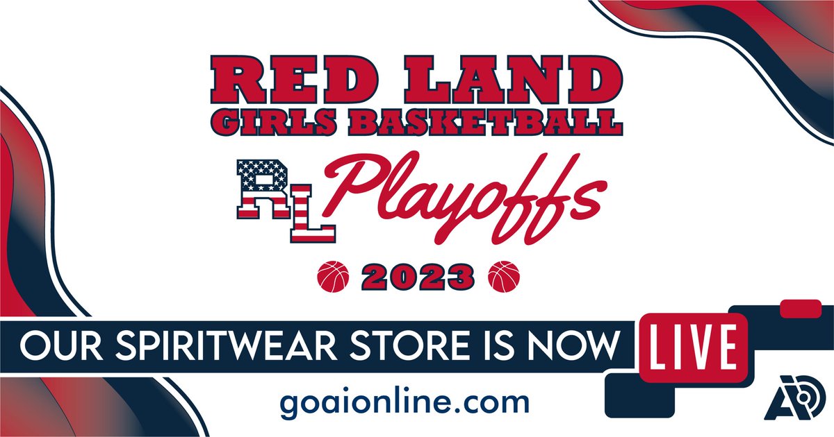 RedLand_GBB's tweet photo. Our Playoff Spiritwear store is now live! The store is open until February 12th so that orders are in by our first district playoff game on February 21st. Orders ship direct. Get yours today! https://t.co/p3inuZqKFZ https://t.co/VuOPRVM16u