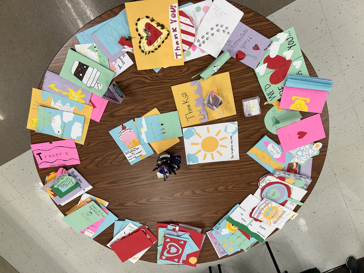 Mr. Penn’s classes made all of the counselors giddy with happiness today. THANK YOU so much for all of the beautiful cards for School Counselor’s Week!