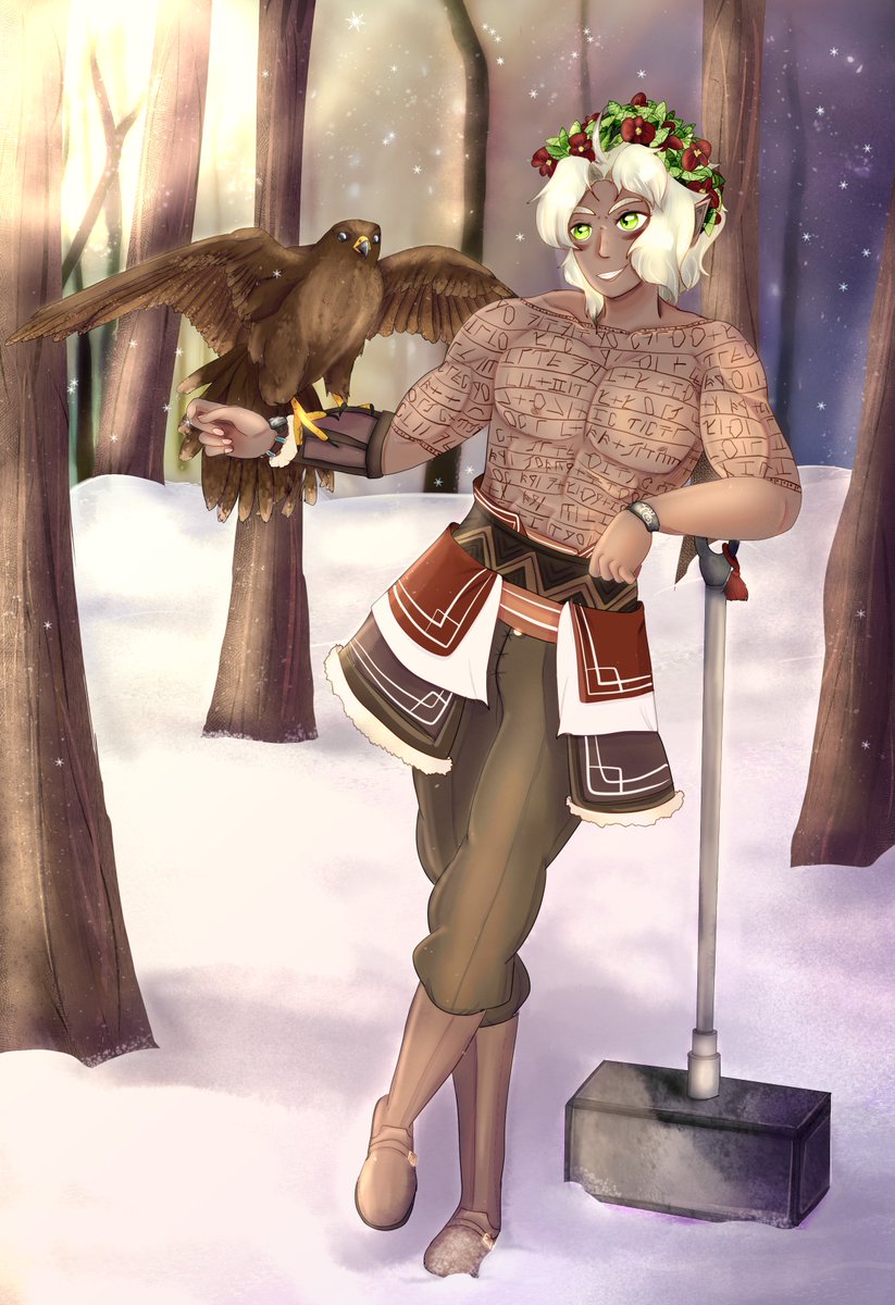 NixaOfTheOpera's tweet photo. Commision for a friend for his Rune Knight PC!

#runeknight #DnDcharacter #tabletopgames #dndart #myart #digitalart https://t.co/WO8pLjFHgz