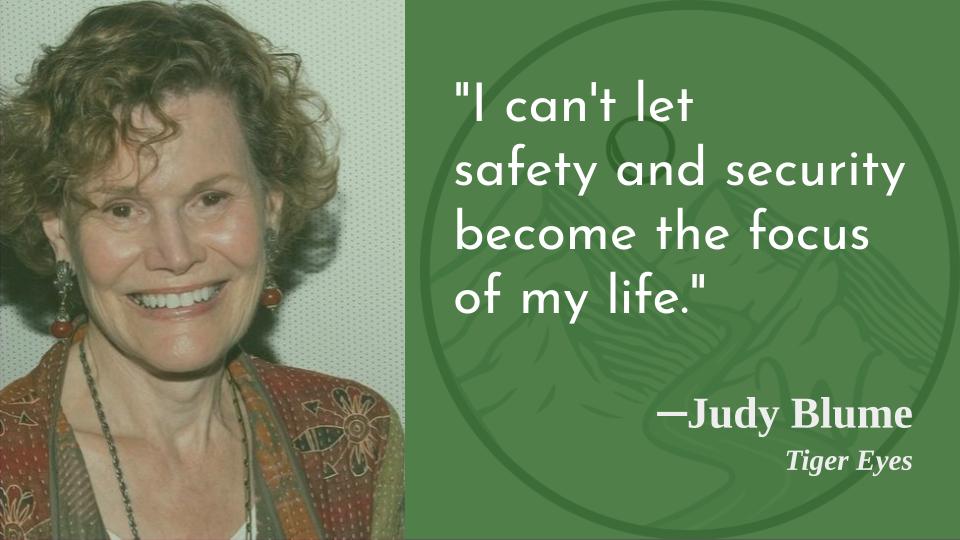 Bad politics, that.

Happy birthday, Judy Blume!   