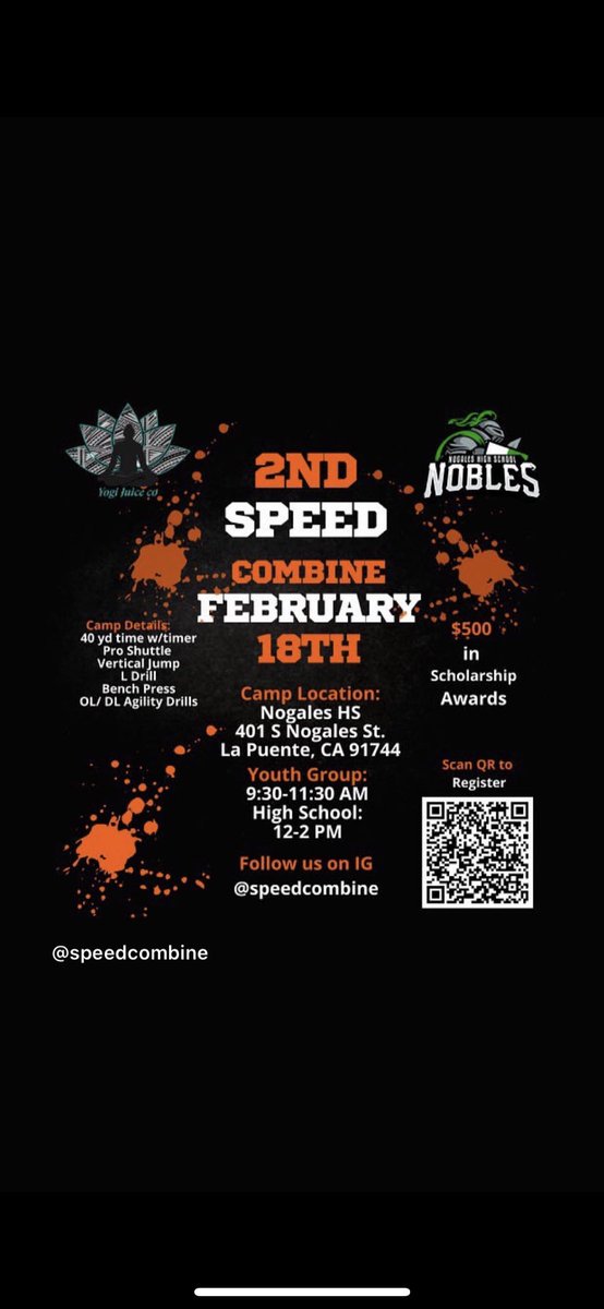 Coach_Rich28's tweet image. I will be a volunteer coach at the 2nd Speed Combine! Less than two weeks away! Reach out for any questions. @raw_yogijuice20 #SpeedCombine #BenchPress #ProShuttle #SGV @NogalesNoblesFB