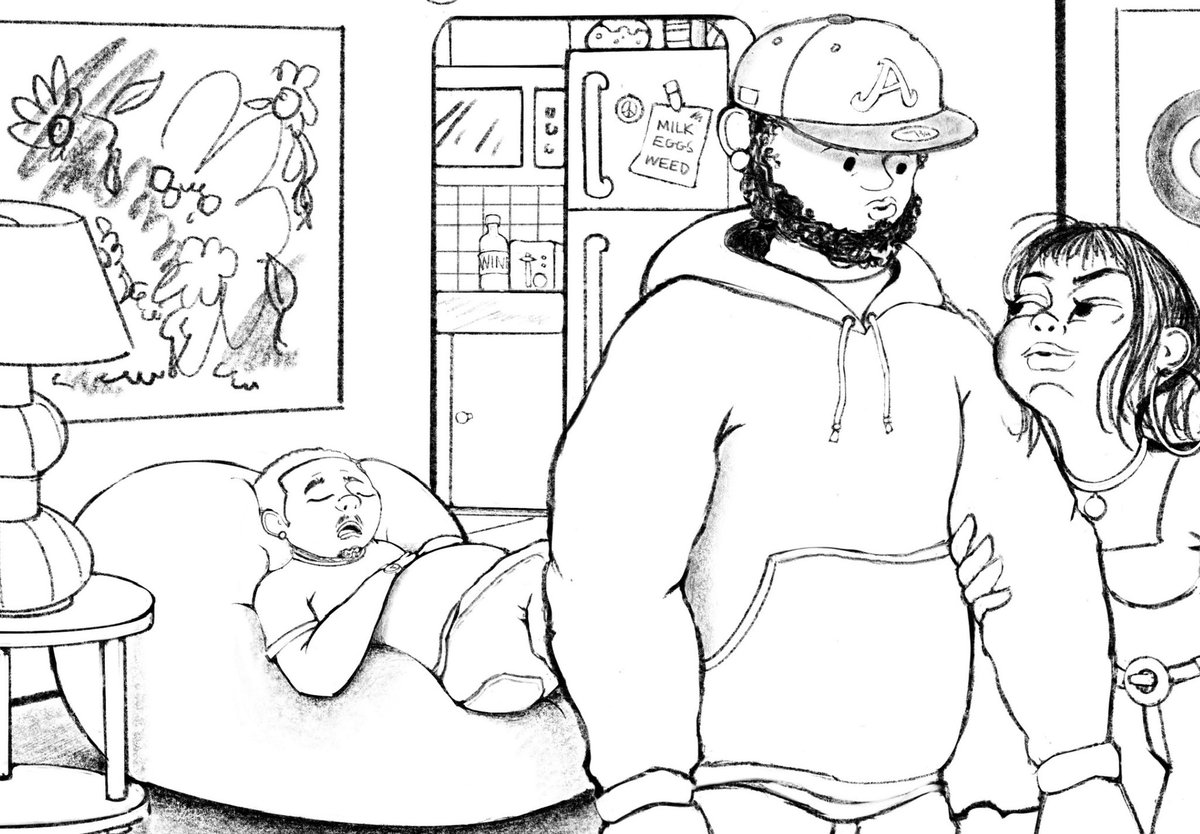 teemunii737's tweet photo. #WorkinProgress here’s some snippets of some house party shenanigans. 

had fun working on this haha; might just have to add some color soon 🤸🏾‍♂️ https://t.co/olL6MtkdpO
