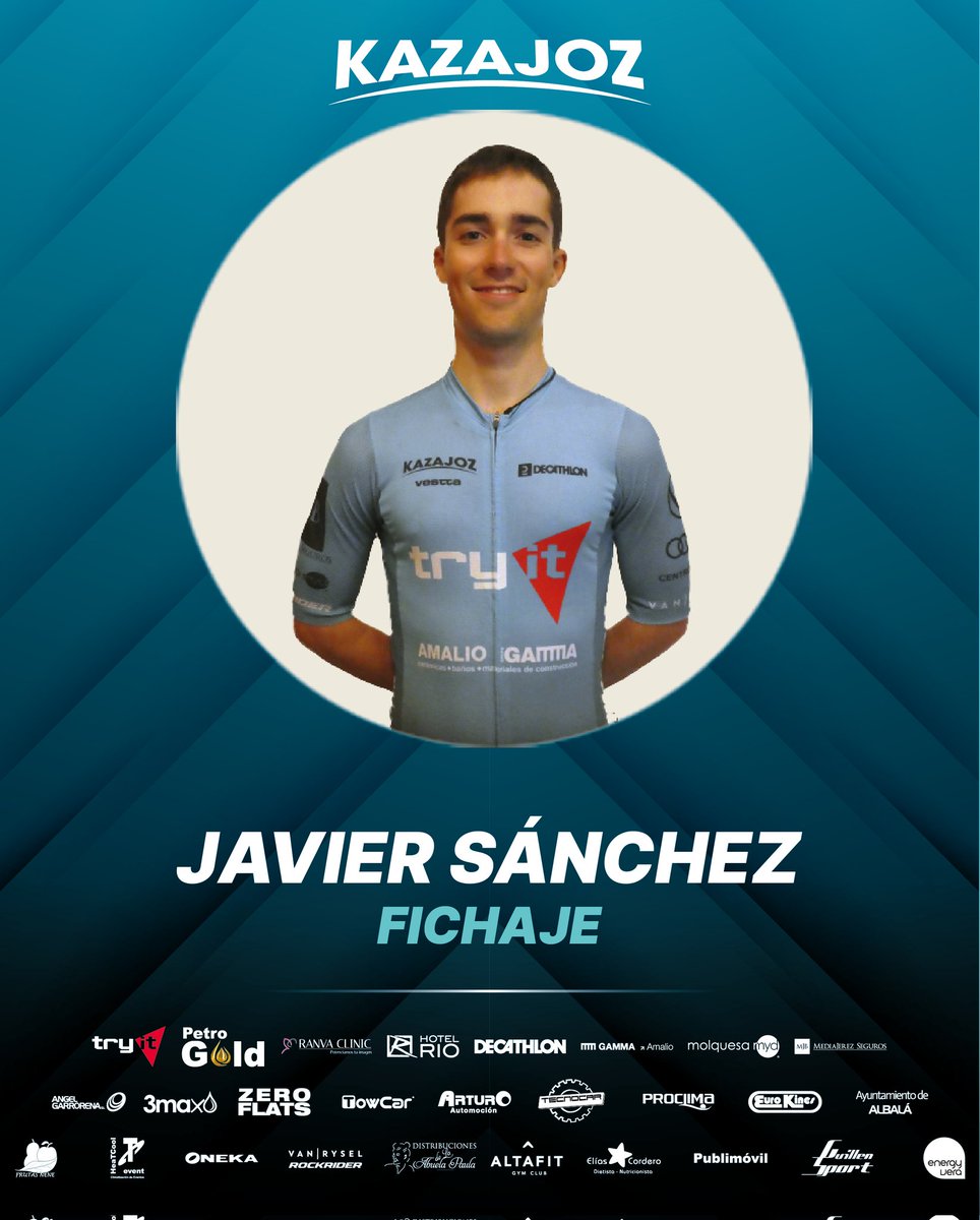kazajoz's tweet photo. El campeón de Extremadura sub23 se une a la familia #KZJ🇰🇿 🙌🙌

🇰🇿Javier Sánchez
📍Casar de Cáceres
🔹SUB23

Juventud e ilusión a raudales para el equipo y con tantas ganas que habrá debut inminente este mismo fin de semana🚴🏼‍♀️🏁💙

Bienvenido @Javisanchezm99🤩🤩

Vamo a jugá 🇰🇿😏 https://t.co/WvPERAeVMF