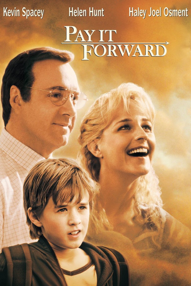 Pay It Forward (2000)
What do you rate this classic romantic drama film directed by Mimi Leder out of ten?