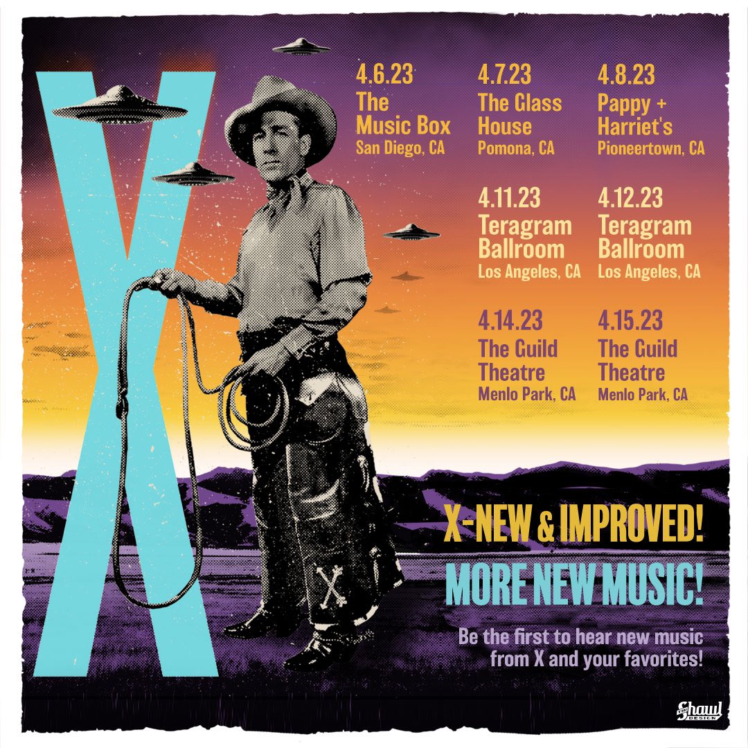 Xtheband's tweet image. New Songs for a New Album! Played for you, before they are recorded! Along with all your favorites!

Artist presale: Wednesday, February 8th at 10am PT – Thursday, February 9th at 10pm PT PW: X2023