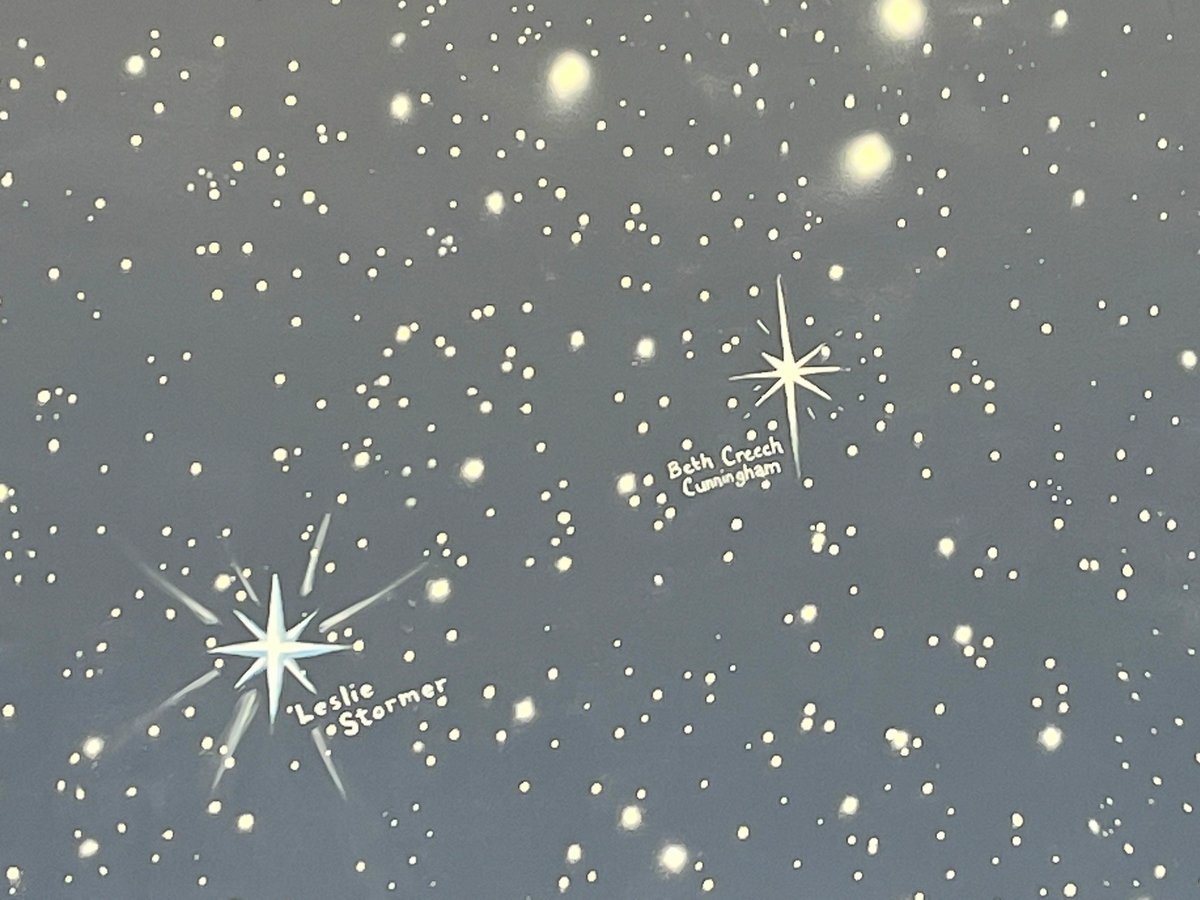 When you enter Creech ES, it's hard not to notice the beautiful solar system mural. If you look closely, you will notice stars with names beside them. These are the names of individuals who have passed and had a special connection to SCE. ✨
Read more here bit.ly/3I69LZE