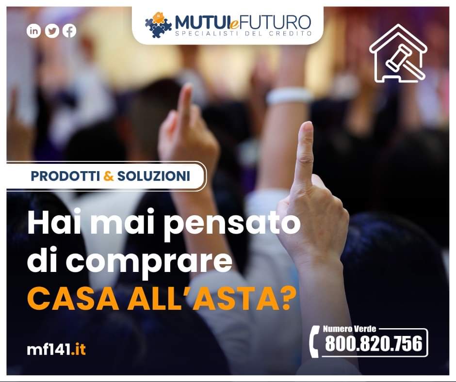 MutuieFuturo's tweet photo. Hai mai pensato di comprare casa all’asta?
Realizza il tuo sogno in modo semplice e vantaggioso! Affidati ai nostri Consulenti.

Acquistare casa in un’asta giudiziaria è un’opportunità unica. Consente di aggiudicarsi un immobile a un prezzo inferiore rispetto al valore di mercato https://t.co/vO5JzhYjQ8