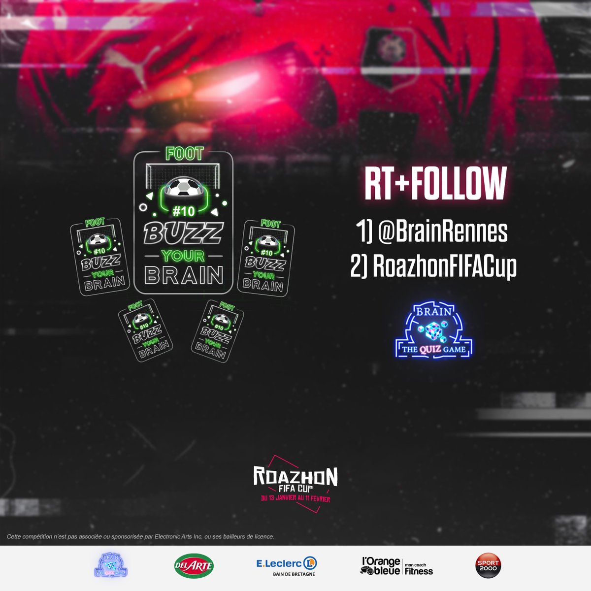 Connu pour son Escape Game, Brain offre 5 places à l'un ou l'une d'entre vous pour son tout nouveau concept de Quizz Foot 🎁

<a href="/brainrennes/">Brain, L'escape Game</a> ne fait pas semblant, et vous offre un lot d'une valeur commerciale de 108€ 🔥

Tirage au sort dimanche.