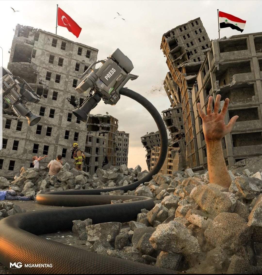 الانسانيه تعم و لا تخص ، انقذووو سوريين من تحت الانقاض حسبي الله و نعم الوكيل .  #زلزال_سوريا_تركيا