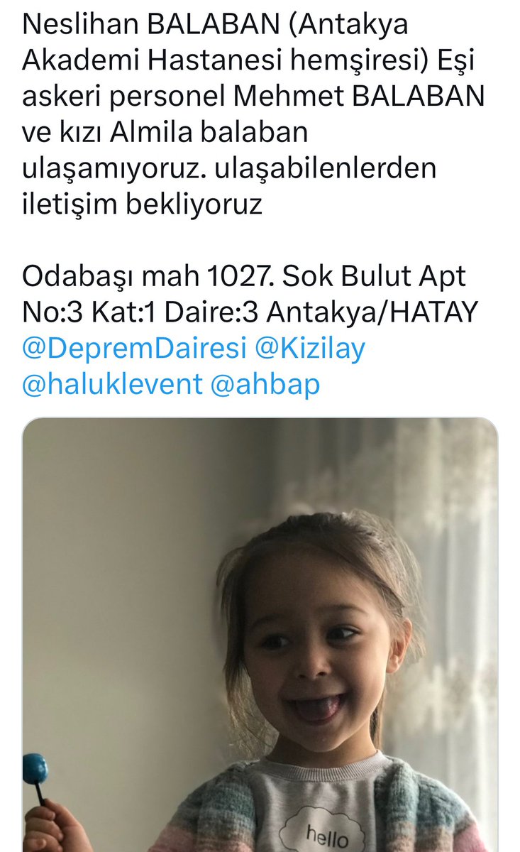 iroonika's tweet photo. @ahbap @haluklevent @AFADHatay @DepremDairesi @AntakyaBld @HatayValiligi @HatayBSB  yardım edin sesimizi duyun https://t.co/JruIL9j3Ag