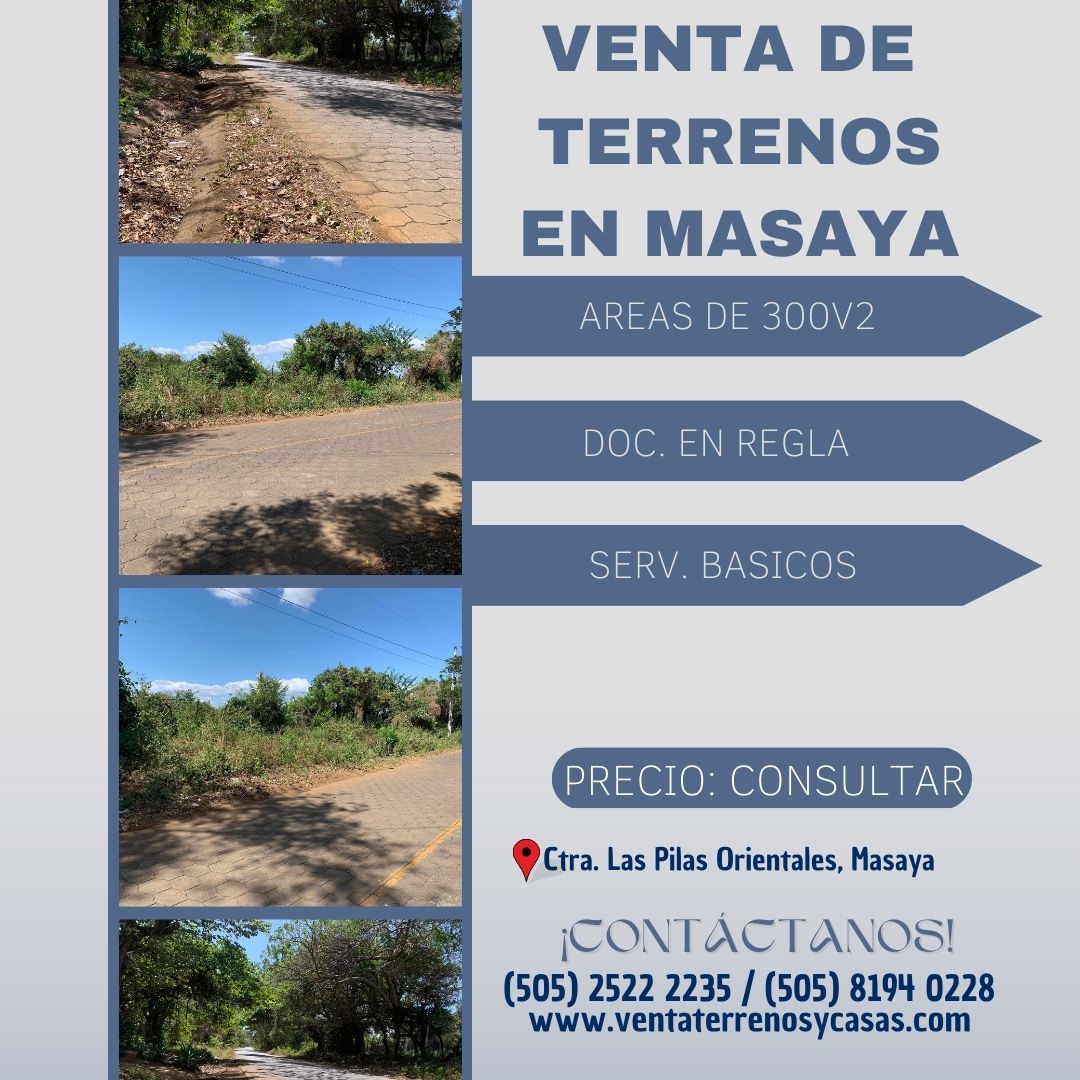 SE VENDEN TERRENOS EN MASAYA.

Precio: U$ Consultar
Contado.

Ver video: youtu.be/anhGvJGyNkU

✅ Área de 300 Vrs2..

Chat: bit.ly/3czUSfO

#terrenos #descuentos #ventadelotes #bienesraices #masaya #nicaragua #ventaterrenosycasas