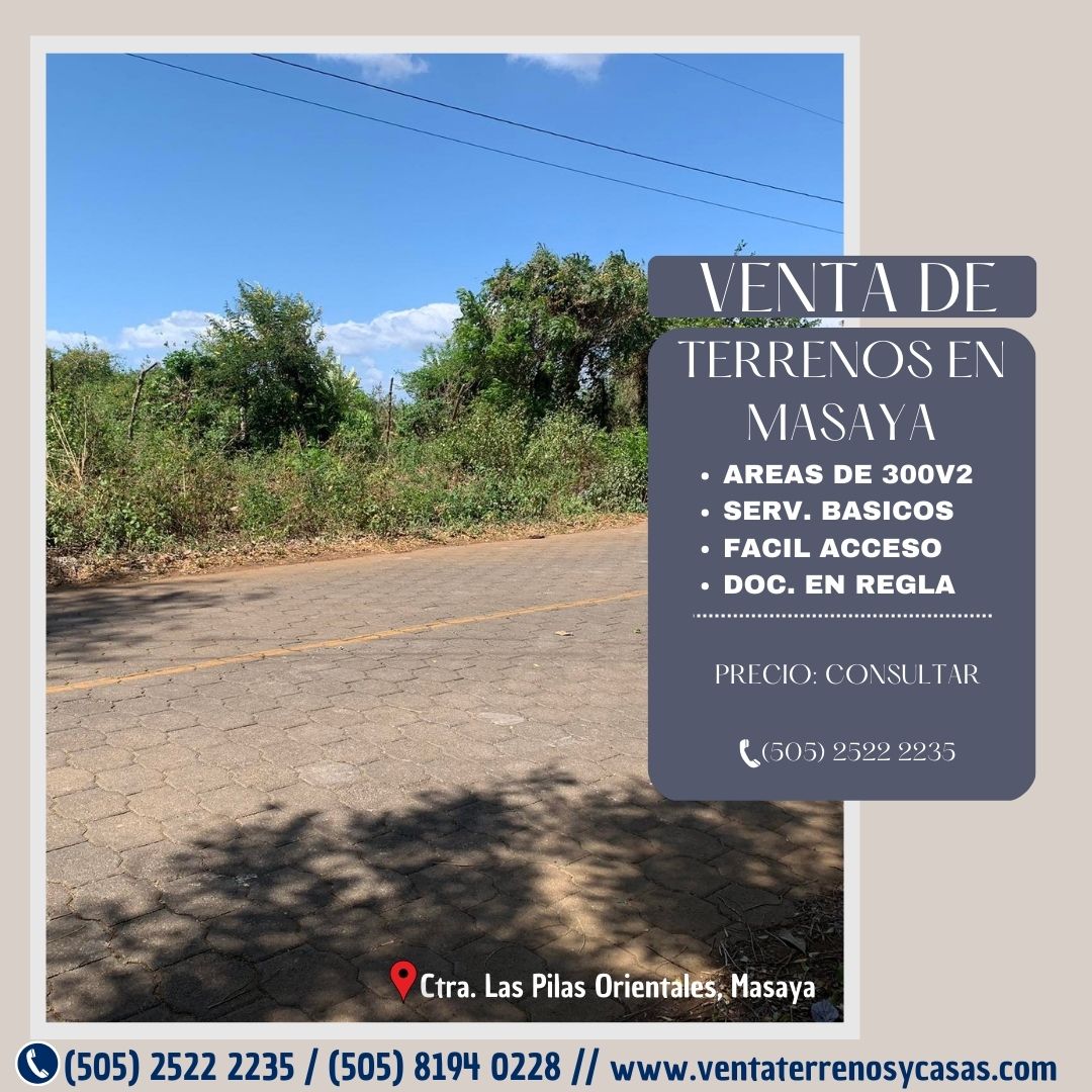 SE VENDEN TERRENOS EN MASAYA.

Precio: U$ Consultar
Contado.

Ver video: youtu.be/anhGvJGyNkU

✅ Área de 300 Vrs2..

Chat: bit.ly/3czUSfO

#terrenos #descuentos #ventadelotes #bienesraices #masaya #nicaragua #ventaterrenosycasas