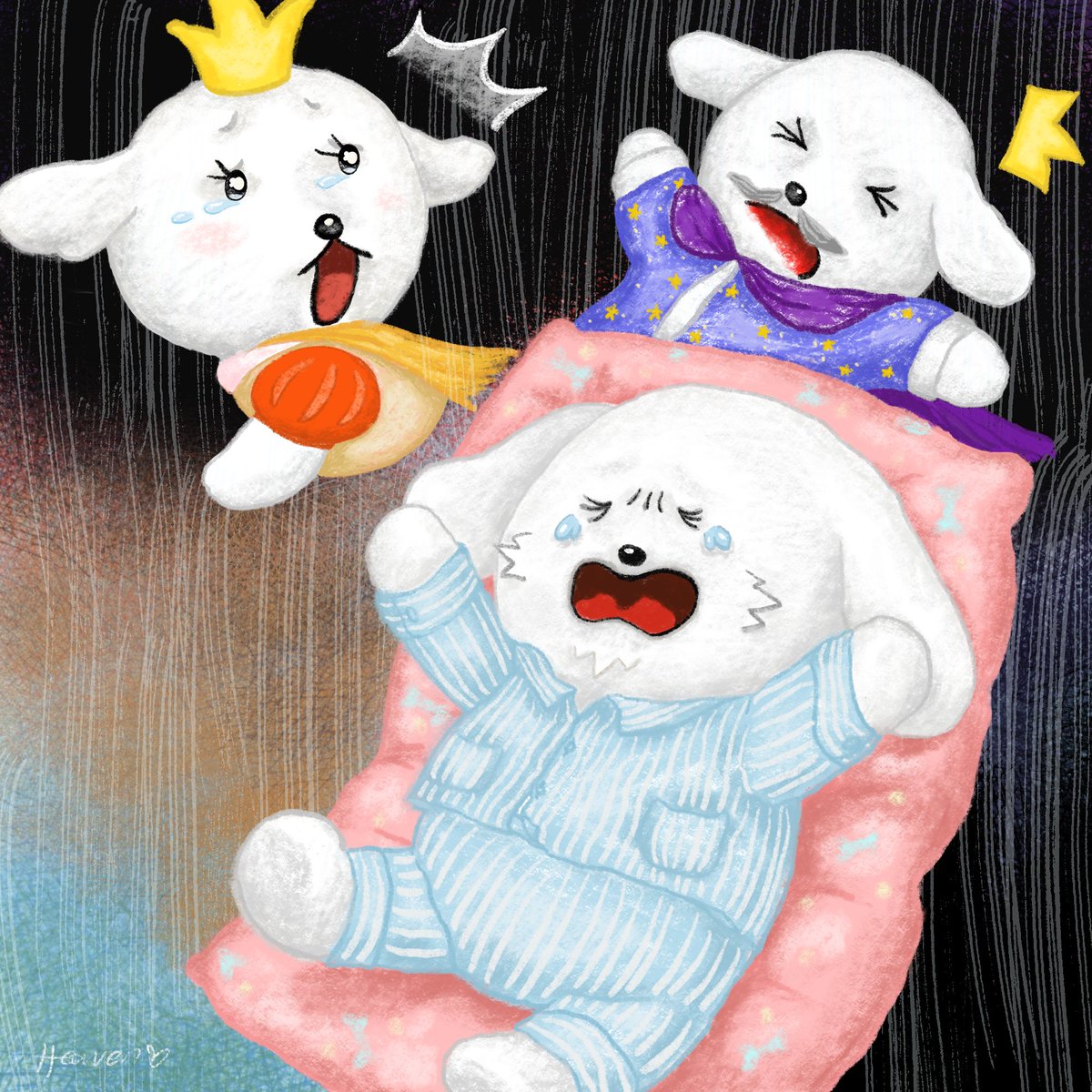 [Listing] #37 the youngest puppy's story

📣37번 막내강아지 이야기 리스팅!
📖자꾸만 반복되는 악몽을 꾸는 막내. 
도대체 꿈속에 나오는 이 분들은 누구인지, 어떤 사건인건지!

⛵️NFT 그림책 오픈씨 콜렉션 : opensea.io/collection/hea…
🐶37 : opensea.io/assets/ethereu…

#NFT #picturebook