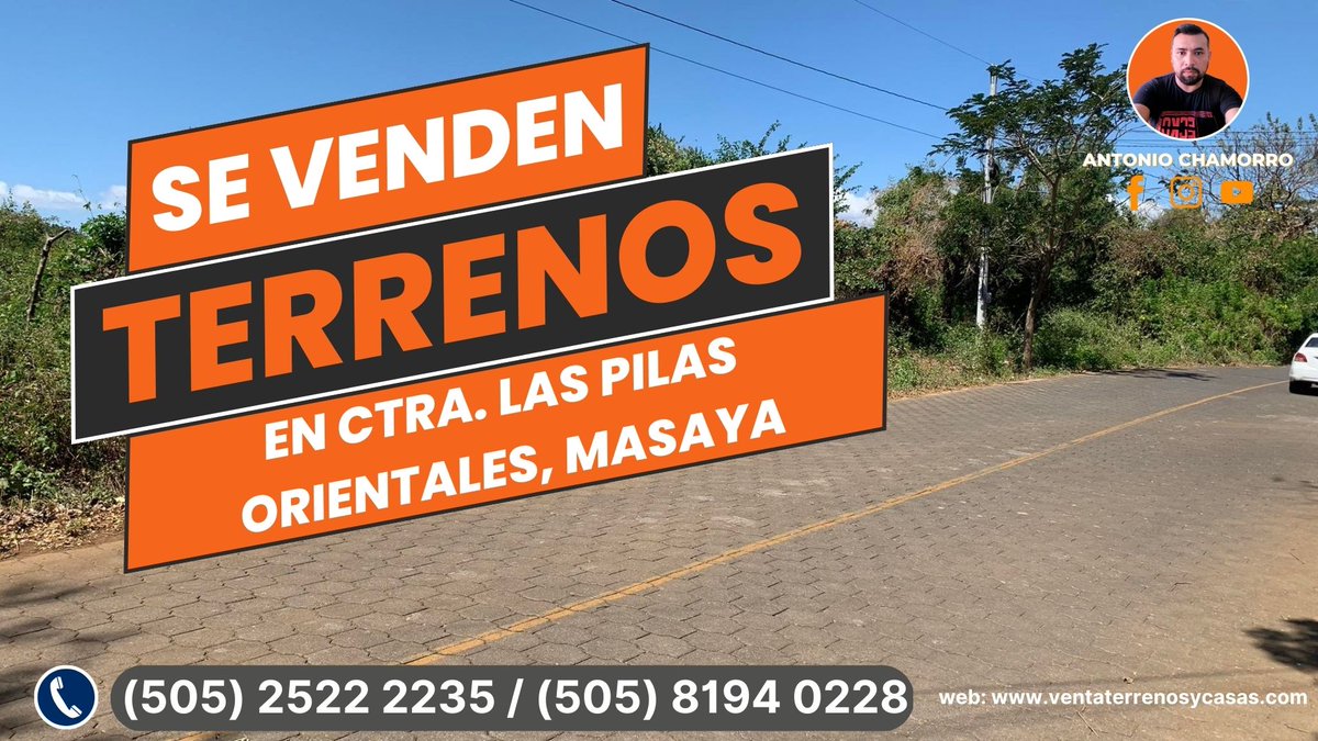 SE VENDEN TERRENOS EN MASAYA.

Precio: U$ Consultar
Contado.

Ver video: youtu.be/anhGvJGyNkU

✅ Área de 300 Vrs2..

Chat: bit.ly/3czUSfO

#terrenos #descuentos #ventadelotes #bienesraices #masaya #nicaragua #ventaterrenosycasas