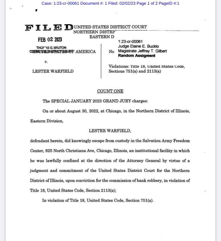 Jason Meisner on Twitter "JUST IN Lester Warfield, 60, former