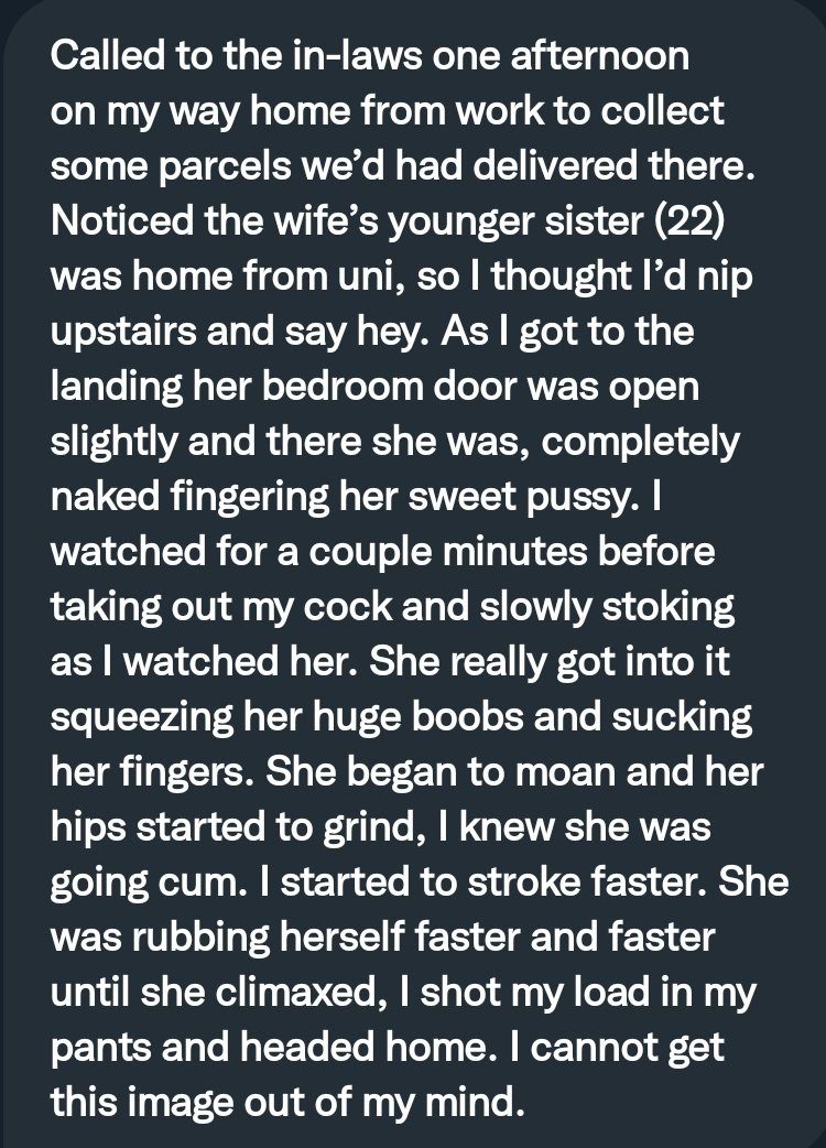 Pervconfession On Twitter He Watched His Wifes Sister Masturbate