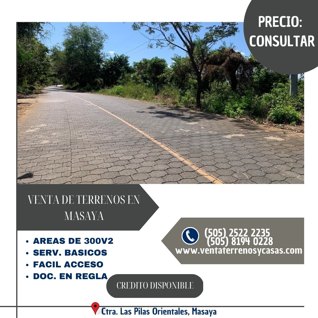 SE VENDEN TERRENOS EN MASAYA.

Precio: U$ Consultar
Contado.

Ver video: youtu.be/anhGvJGyNkU

✅ Área de 300 Vrs2..

Chat: bit.ly/3czUSfO

#terrenos #descuentos #ventadelotes #bienesraices #masaya #nicaragua #ventaterrenosycasas