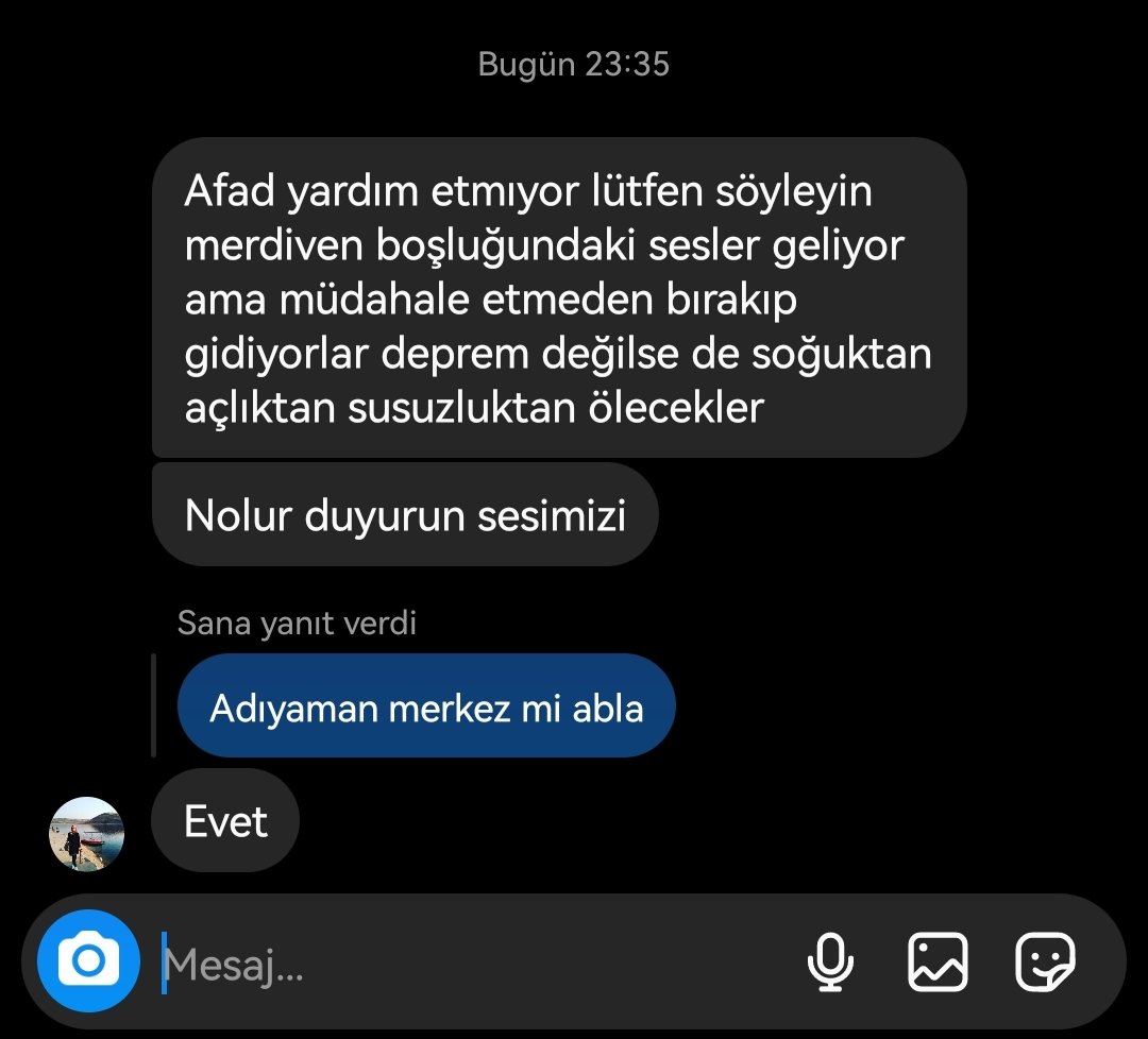 hedonutopiart's tweet photo. @OguzhanUgur @ahbap @barisatay @dbdevletbahceli @meral_aksener @RTErdogan @AdiyamanBelTR @FOXTurkiye @KanalD @startv @acunilicali @tv8 @AFADAdiyaman @adiyamangovtr    @Drsuleymanklnc @tinercimayki @ SESİMİZE KULAK VERİN ARKADAŞIMIZ YAŞIYOR LÜTFEN BİR ŞEYLER YAPIN https://t.co/gGX6QiBUFH