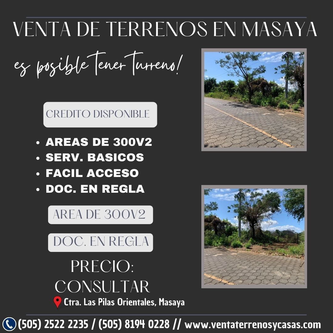 SE VENDEN TERRENOS EN MASAYA.

Precio: U$ Consultar
Contado.

Ver video: youtu.be/anhGvJGyNkU

✅ Área de 300 Vrs2..

Chat: bit.ly/3czUSfO

#terrenos #descuentos #ventadelotes #bienesraices #masaya #nicaragua #ventaterrenosycasas