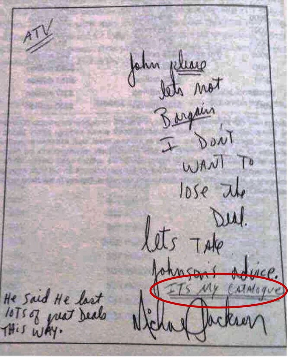 IT'S MY CATALOGUE - Michael Jackson