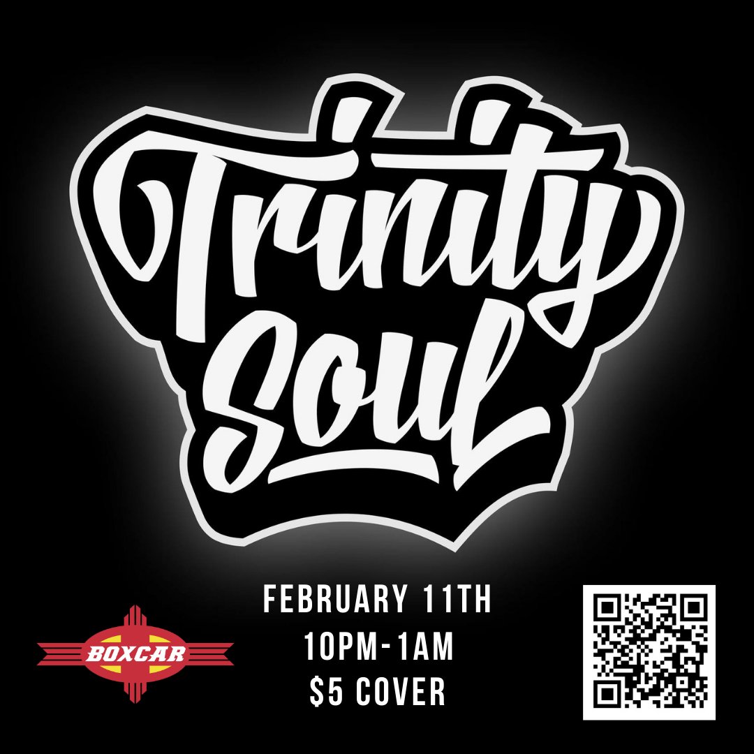 BoxcarSantaFe's tweet image. If you want a healthy mix of Rock, Soul, Reggae and Funk, meet us at Boxcar on Saturday the 11th @10pm for music from Trinity Soul! $5 cover. #santafeevents #santafenewmexico