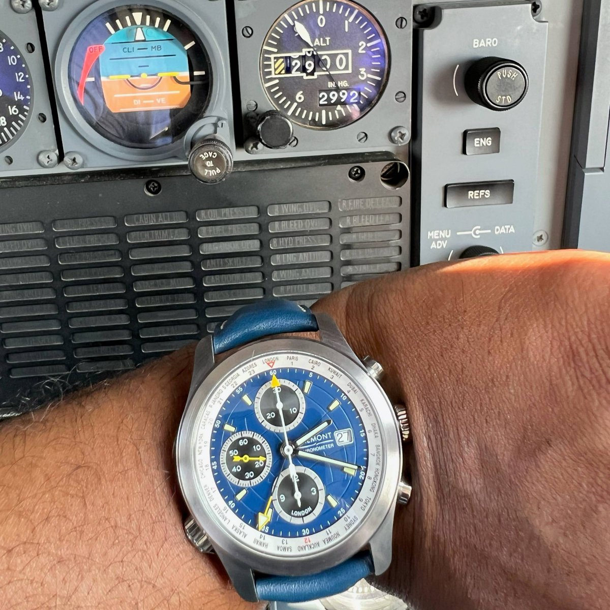 BremontMilitary's tweet image. Originally commissioned as a unique global timer chronometer for the military C-17 Globemaster crew, Bremont developed this 'Globemaster' watch for the civilian market and produced the Bremont ALT1-WT.

Learn more: bremont.com/products/alt1-…

📸 @captsheld

#pilotwatch #worldtimer