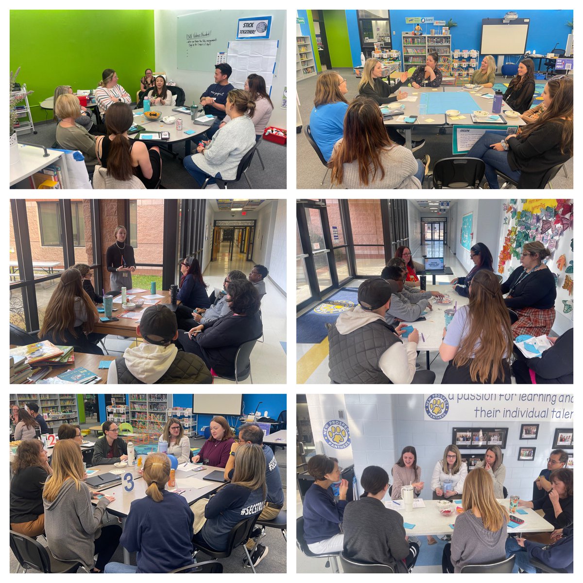 NPESprincipal's tweet photo. Teachers learning from teachers. The best kind of professional development! @npepanthers @NPMusicRoom @AmandaKOliver @TeachChilds @mrszarzournpe @Ms_AndersonTAG @MissLeesCircus 💙💛 https://t.co/5lmGTN1oAd