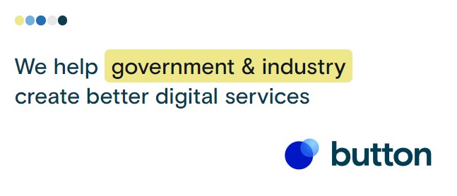 ButtonTweeting's tweet photo. What is your #DigitalStrategy this year and longer term?
#DigitalBusiness #DigitalTransformation #DigitalGovernment #ButtonInc https://t.co/VfxsJWT8Q7
User Research + UI/UX + Service Design + Development + Agile Teams = End-to-End Solutions https://t.co/7GXtF6SBZU