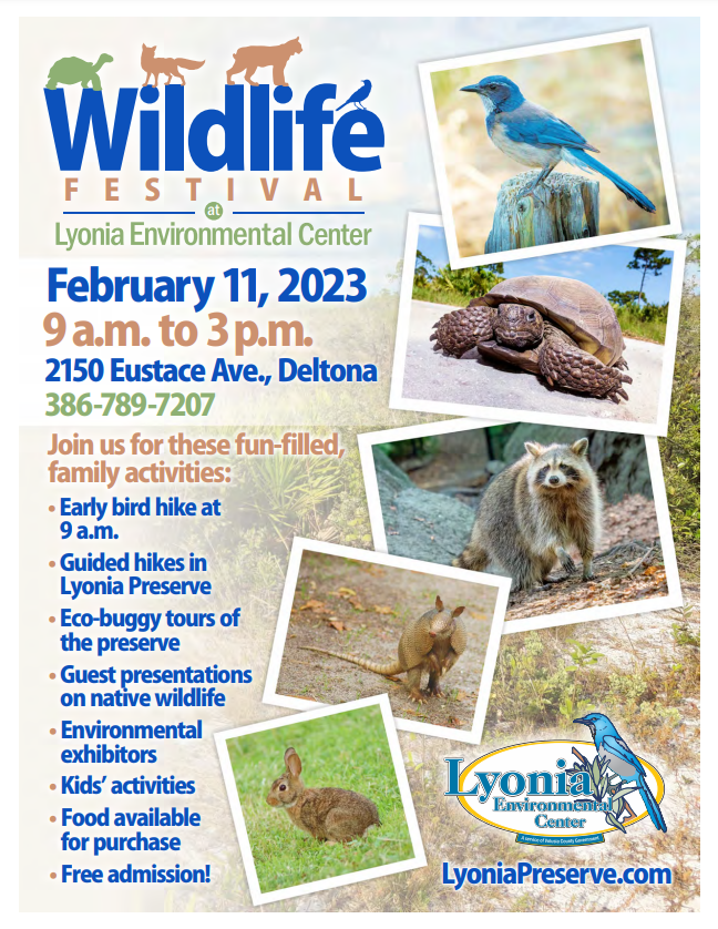 reThink_CFL's tweet photo. Join us this Saturday, Feb. 11 from 9 a.m. to 3 p.m. at the Wildlife Festival at Lyonia Environmental Center. Experience fun-filled family activities and learn how your commute can impact the environment! #reThinkYourCommute #GoodForOurPlanet https://t.co/5530W4hgGC
