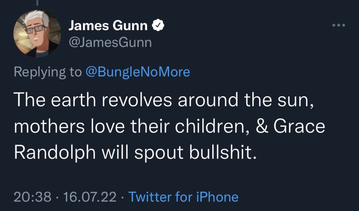 ScOoT on Twitter "Grace Randolph is no match for James Gunn and she is fully aware"