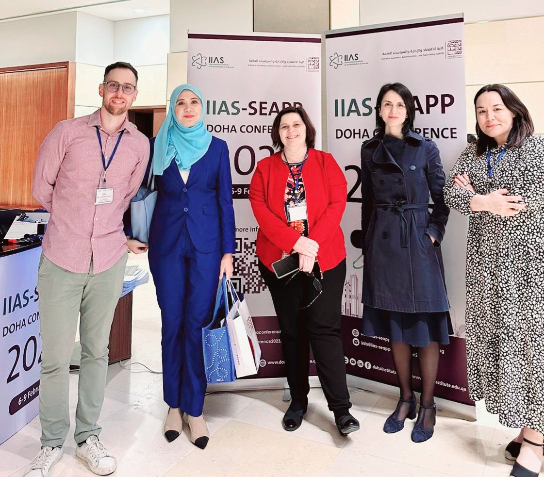 barreca_manuela's tweet photo. D1 @IIAS_IISA 23,/Doha 🇶🇦 with @Giulia57865534 managing PhD Seminar on #digital #transparency in #government 
Impressive works from
🧕🏼Nadia Monira Mohamed Taib, UCL, #Malasya #digital #transformation 
🧑‍🏫Marc Erik Barda Picavet, FGV #innovation #capability #public 
@FabienneMaron https://t.co/0V1AQe33YV