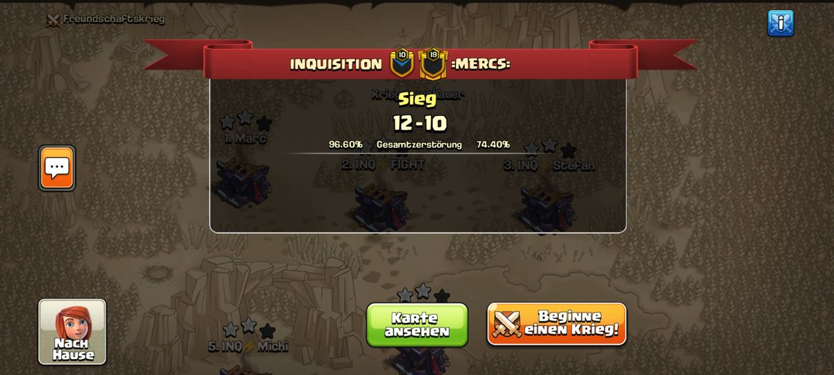 INQUISITION (@inqclan) on Twitter photo First 2 <a href="/MaveCup/">MAVE CUP</a> groupstage matches done:
โ๏ธvs <a href="/ExaltMight/">Exalt Might Esports</a>
โ
๏ธ vs <a href="/MERCSesports/">=MERCS= E-sports</a>
Next up: more Mave Cup matches against <a href="/BrothersCOC10/">Brothers Alliance Official</a>, <a href="/STRUTesports/">STRUT esports</a> and @rpg_cmg and Warmup groupstage on saturday...we'll do our best!๐ช๐ First 2 <a href="/MaveCup/">MAVE CUP</a> groupstage matches done:
โ๏ธvs <a href="/ExaltMight/">Exalt Might Esports</a>
โ
๏ธ vs <a href="/MERCSesports/">=MERCS= E-sports</a>
Next up: more Mave Cup matches against <a href="/BrothersCOC10/">Brothers Alliance Official</a>, <a href="/STRUTesports/">STRUT esports</a> and @rpg_cmg and Warmup groupstage on saturday...we'll do our best!๐ช๐