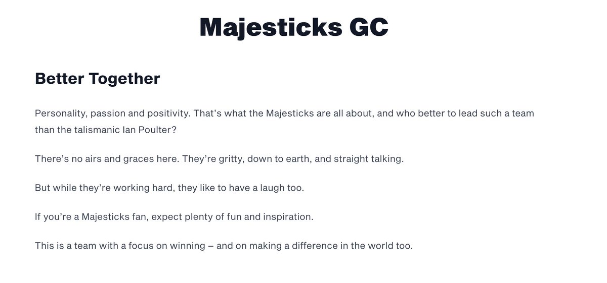 The copy on these team descriptions is amazing.