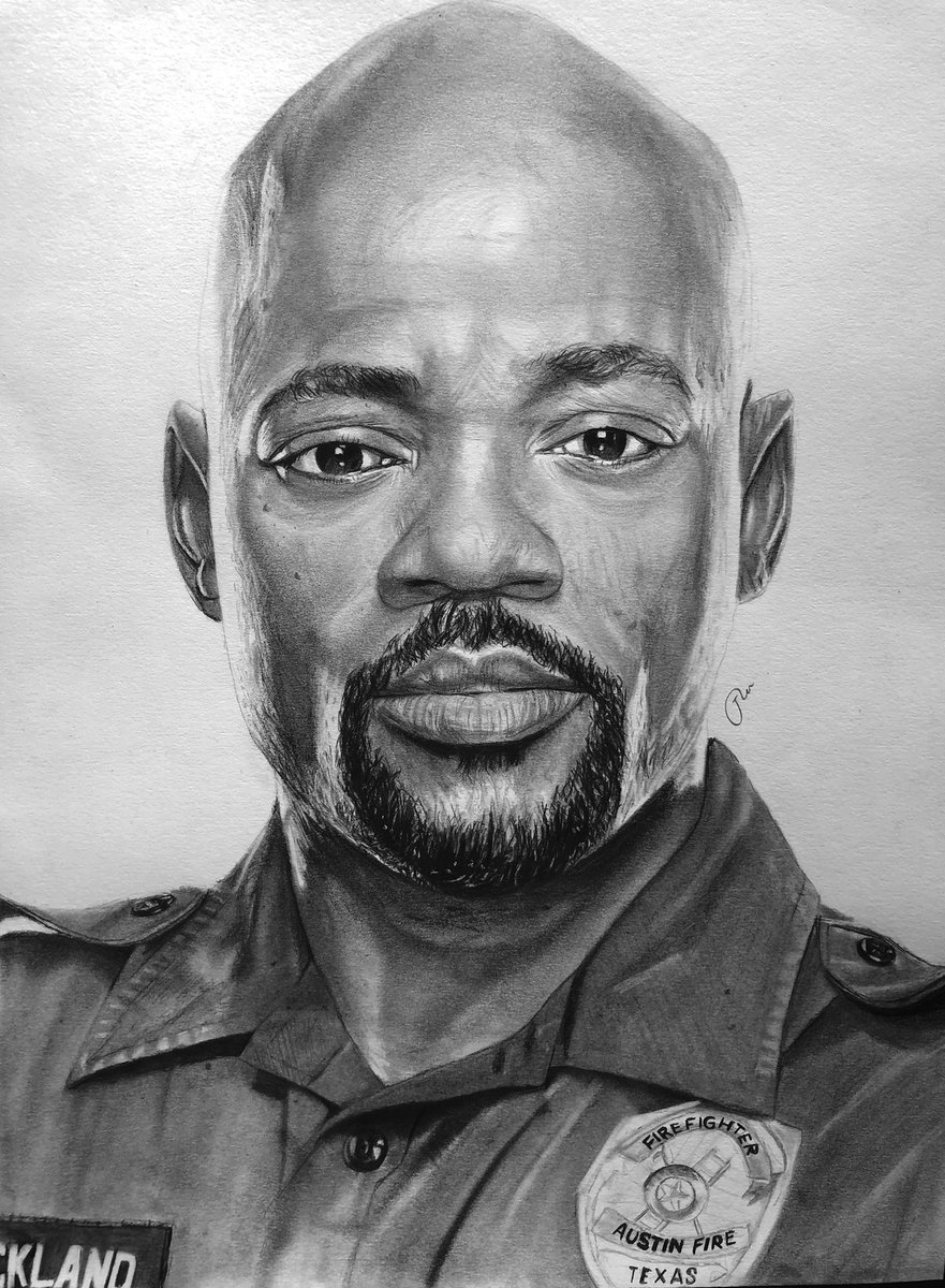 inmybatcave's tweet photo. Drawing the amazing @TheBrianMichael who plays the badass Paul Strickland on @911LoneStar 💪🏾 

#PaulNation #911LoneStar https://t.co/akwmjbsoOn