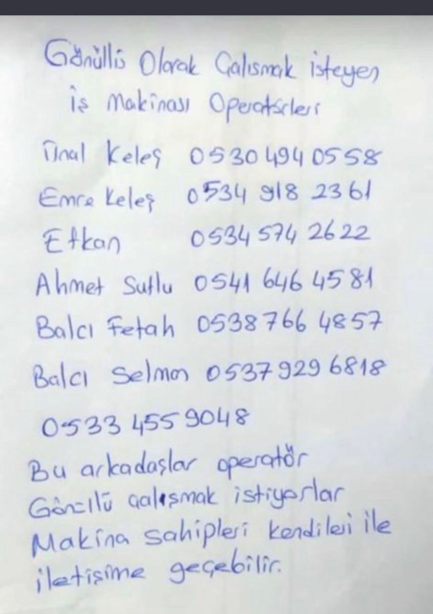 <a href="/AFADBaskanlik/">AFAD</a> 
<a href="/DepremDairesi/">AFAD Deprem</a> 
<a href="/murat_kurum/">Murat KURUM</a> 
<a href="/suleymansoylu/">Süleyman Soylu</a> 
<a href="/akaraismailoglu/">Adil Karaismailoğlu</a>
<a href="/tcsavunma/">T.C. Millî Savunma Bakanlığı</a>
#deprem
#AhbapDernegi