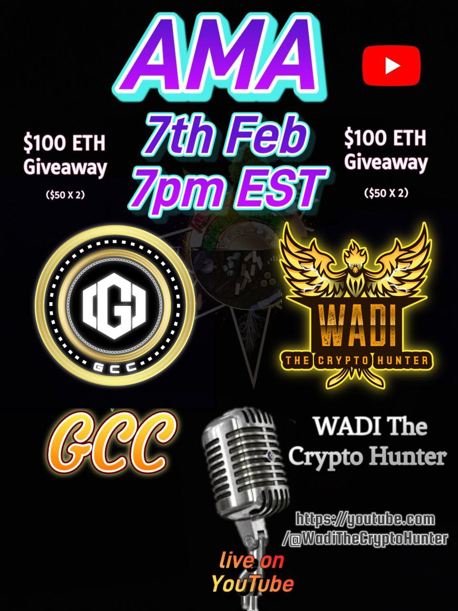 Don't forget to tune in tonight at 7pm est <a href="/GrowCropCorp/">Grow Crop Corp</a> will be doing 100$ giveaway in eth.
#Crypto #Cryptocurrency #NFTs #Giveaway #GCC #YouTube #Livestream

youtube.com/live/owPRVjcTs…