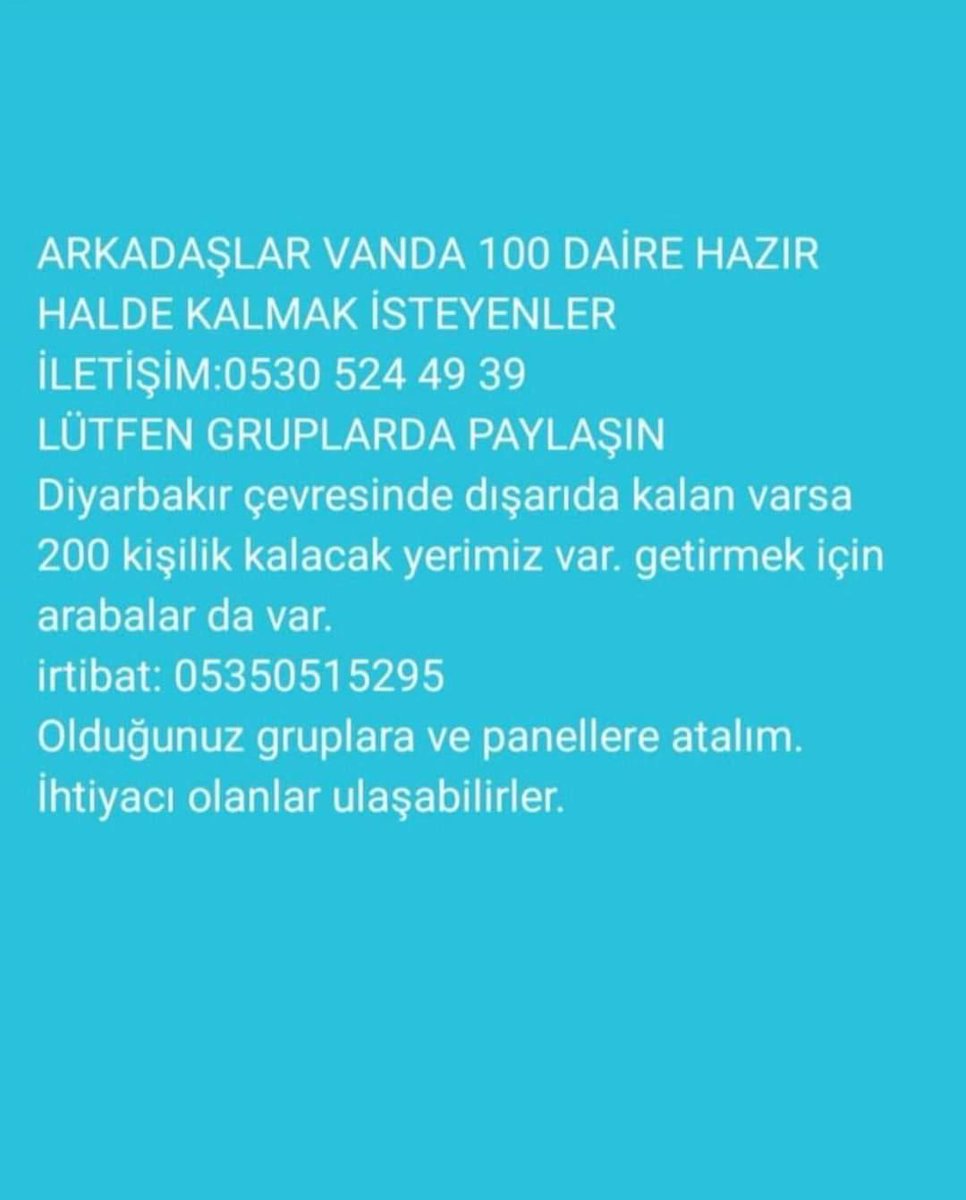 Diyarbakır çevresinde dışarıda kalan varsa ulaşsınlar
#Diyarbakir #Diyarbakırdeprem