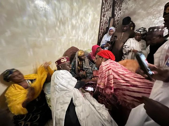 Destinyonyebike's tweet photo. PHOTOS: Asiwaju Bola Ahmed Tinubu @officialABAT Visits Yar'Adua's Mother.
#Progressive_Mindset https://t.co/rGtQuBubsM