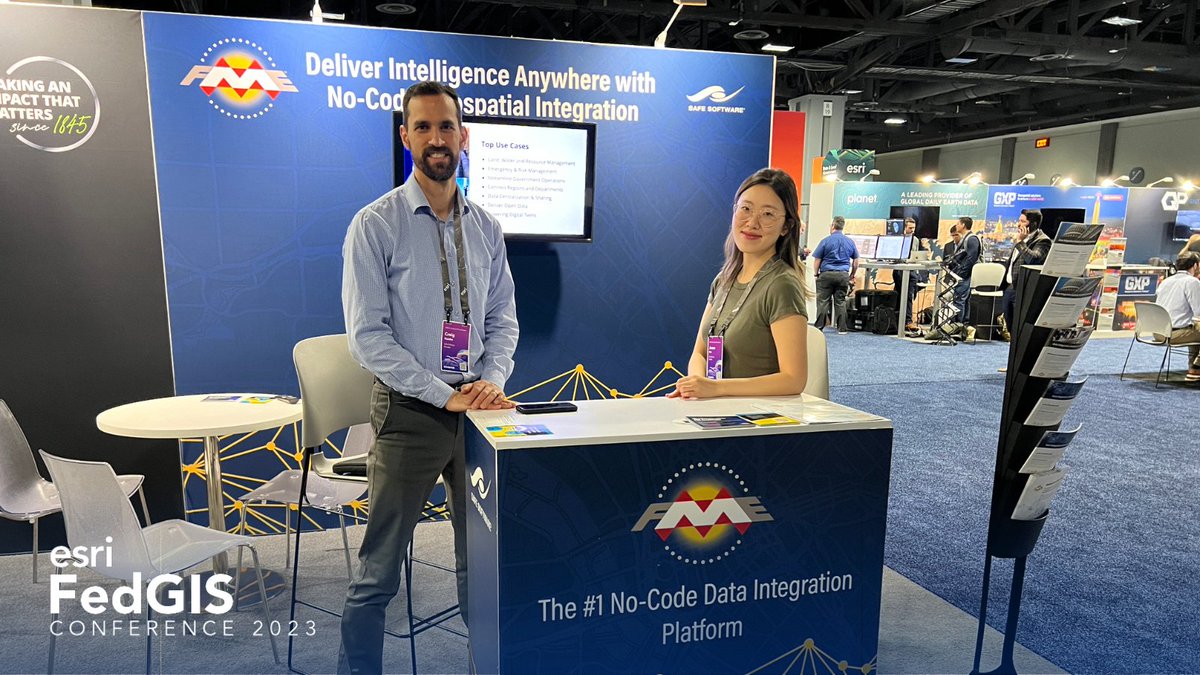 SafeSoftware's tweet image. ✈️🌐 We’re in Washington, DC for the @Esri Federal GIS Conference today and tomorrow (February 6-7). If you are around, come visit our team at booth #704 and discover how FME can maximize the potential of your data. 

#Esri #FedGIS #FedGIS2023 #arcgis #GIS #SafeSoftware