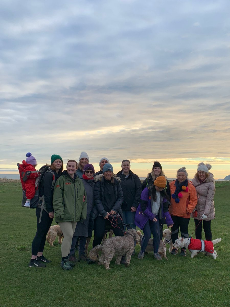 Team bonding for some of our staff, a long walk across the beach. Pooches and all! 🐶