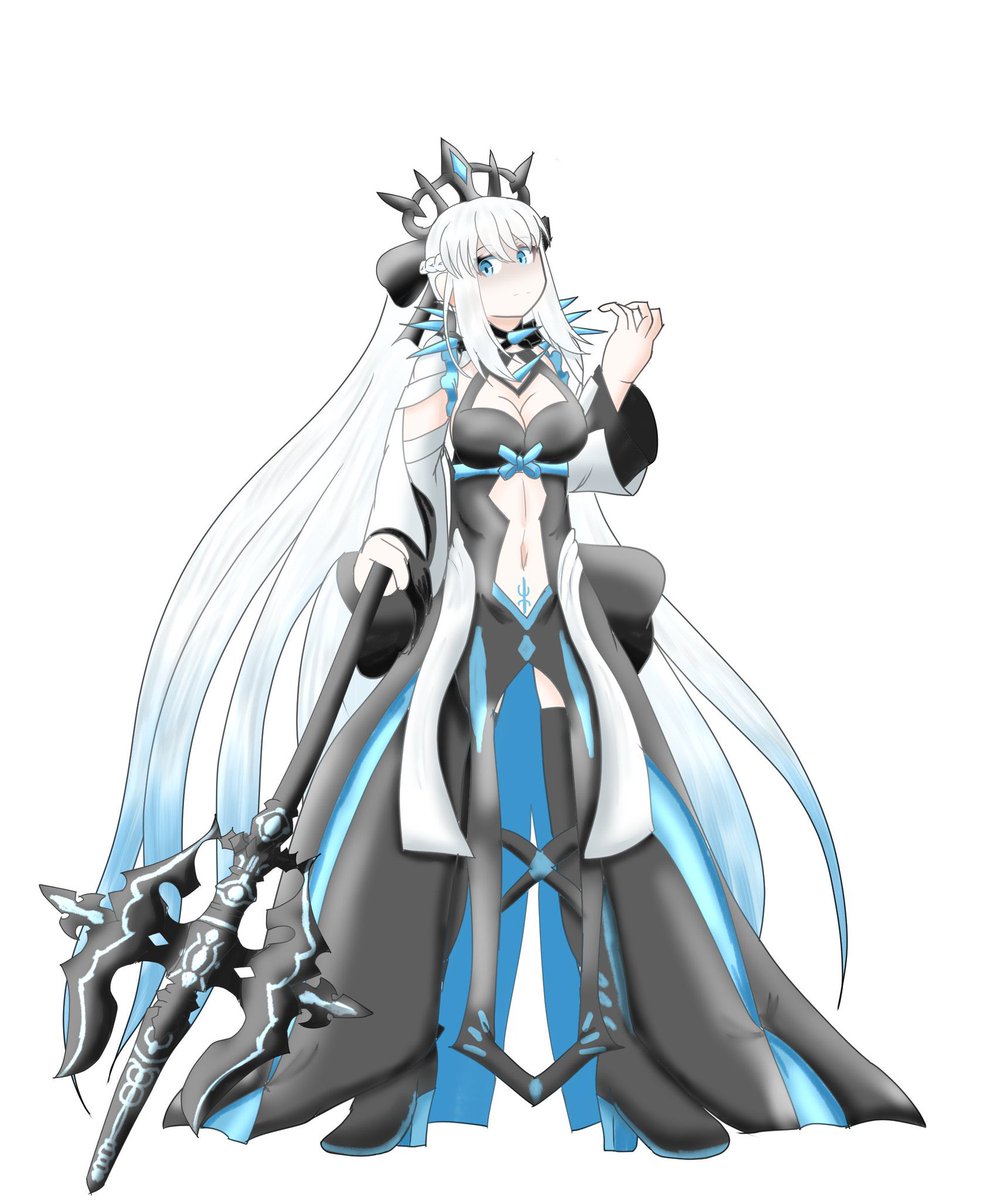 モルガン(Fate) 「おはなのねん!企画進行ー!今回はモルガンー。武器とモルガンのレイヤーを分けてるか」|ぽかhiイネザメ🌾🐑🍚🌌👑🐬🛌🦉📕(✪ゴエルッソ)✨のイラスト