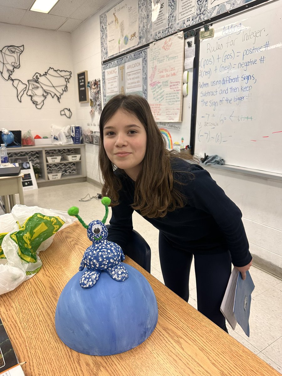 More than just your average space project. <a href="/StGregoryCS/">St. Gregory C.S.</a> #grade6 students create aliens inhabiting their respective planets! #spaceexploration🪐 ✨#tcdsb #science #SpaceX #STEMeducation