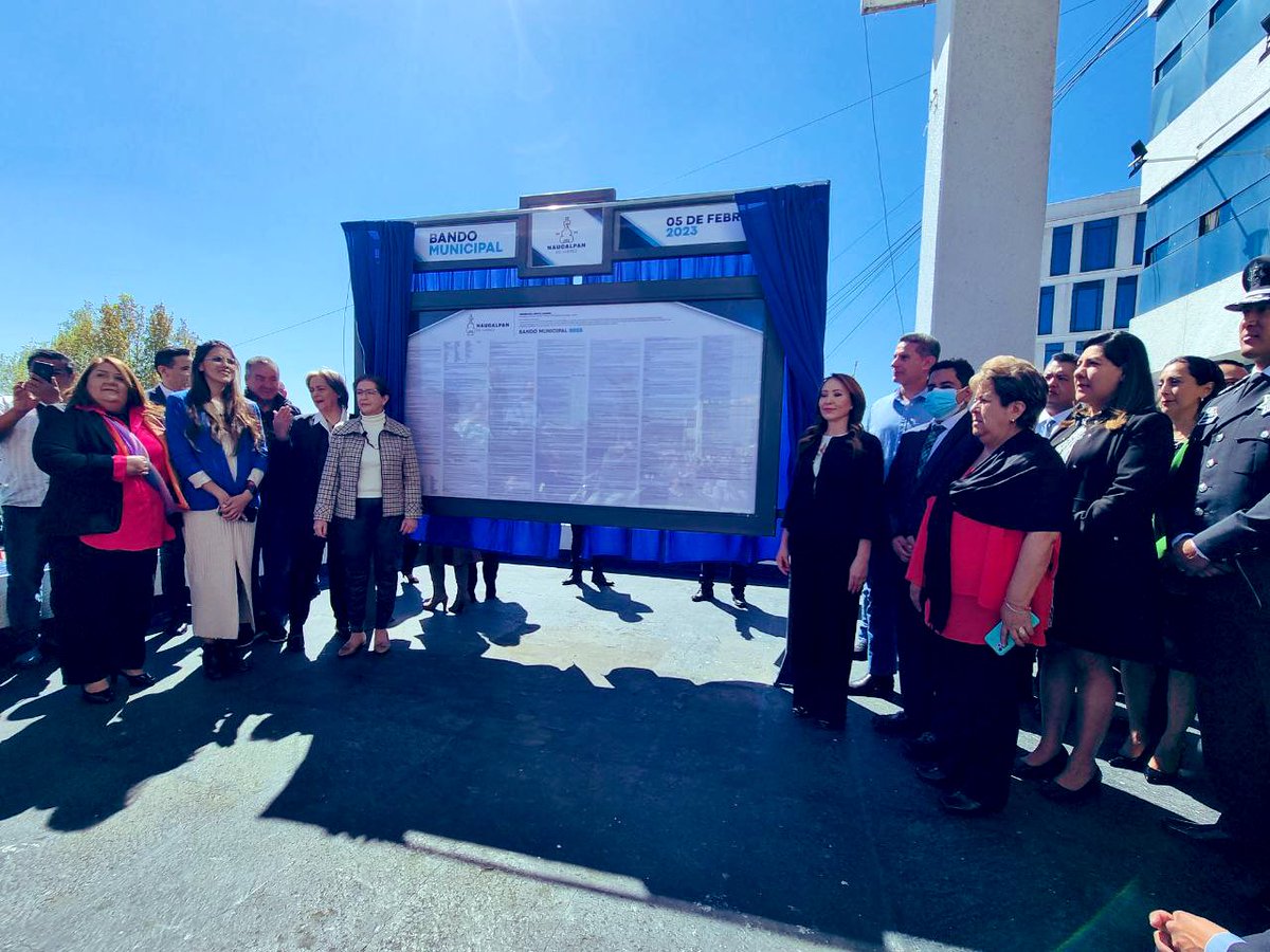 Este 5 de febrero se promulgó el Bando Municipal de <a href="/GobNau/">Ciudad Naucalpan / Gobierno Municipal 2025-2027.</a> . A través de él, brindemos certeza jurídica y orden, respetando los derechos y obligaciones tanto autoridades como ciudadanos. Todos somos iguales ante la Ley.