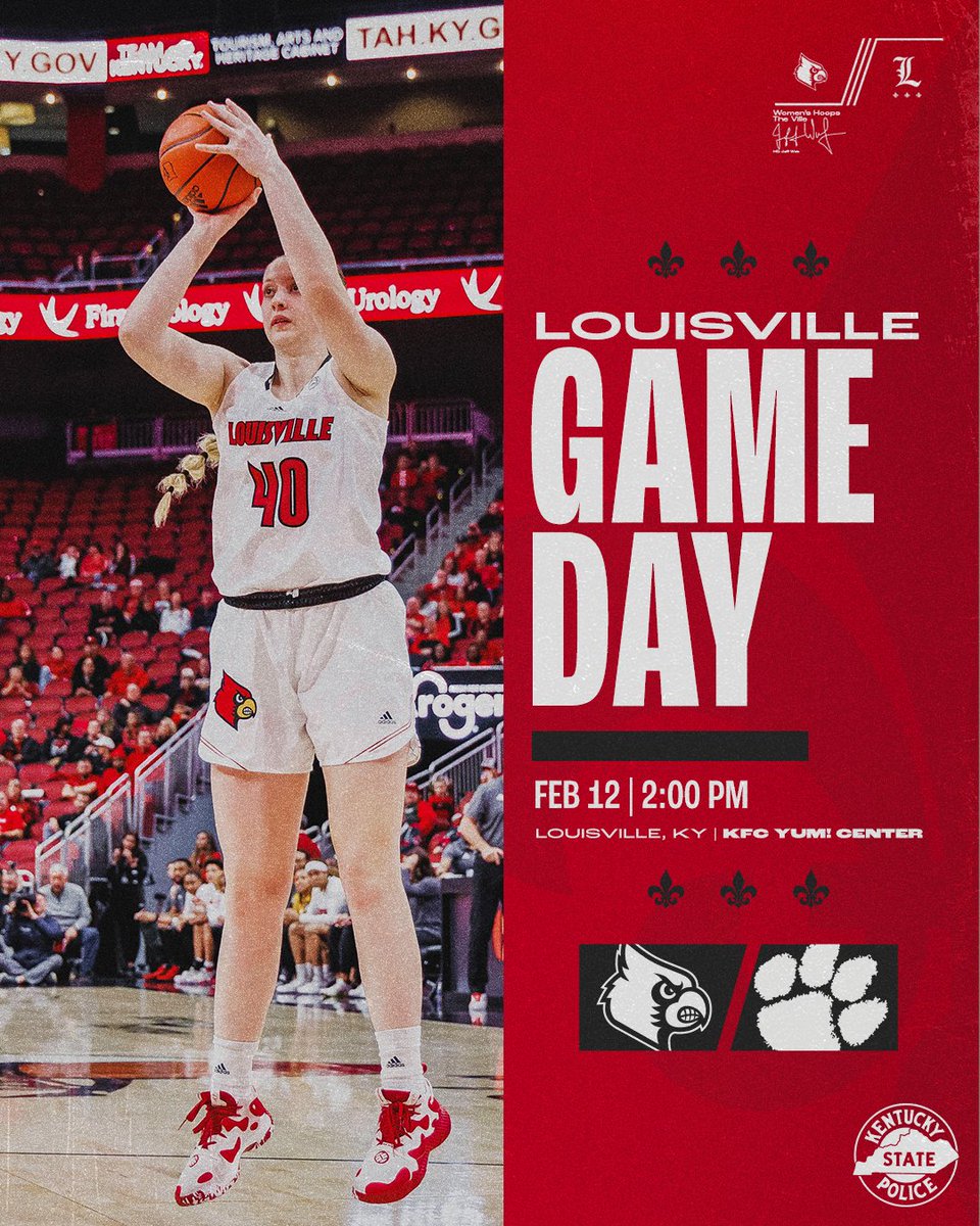 Louisville Women’s Basketball on Twitter "Time to defend home court 🏠 🆚 Clemson 🕑 200 pm 💻