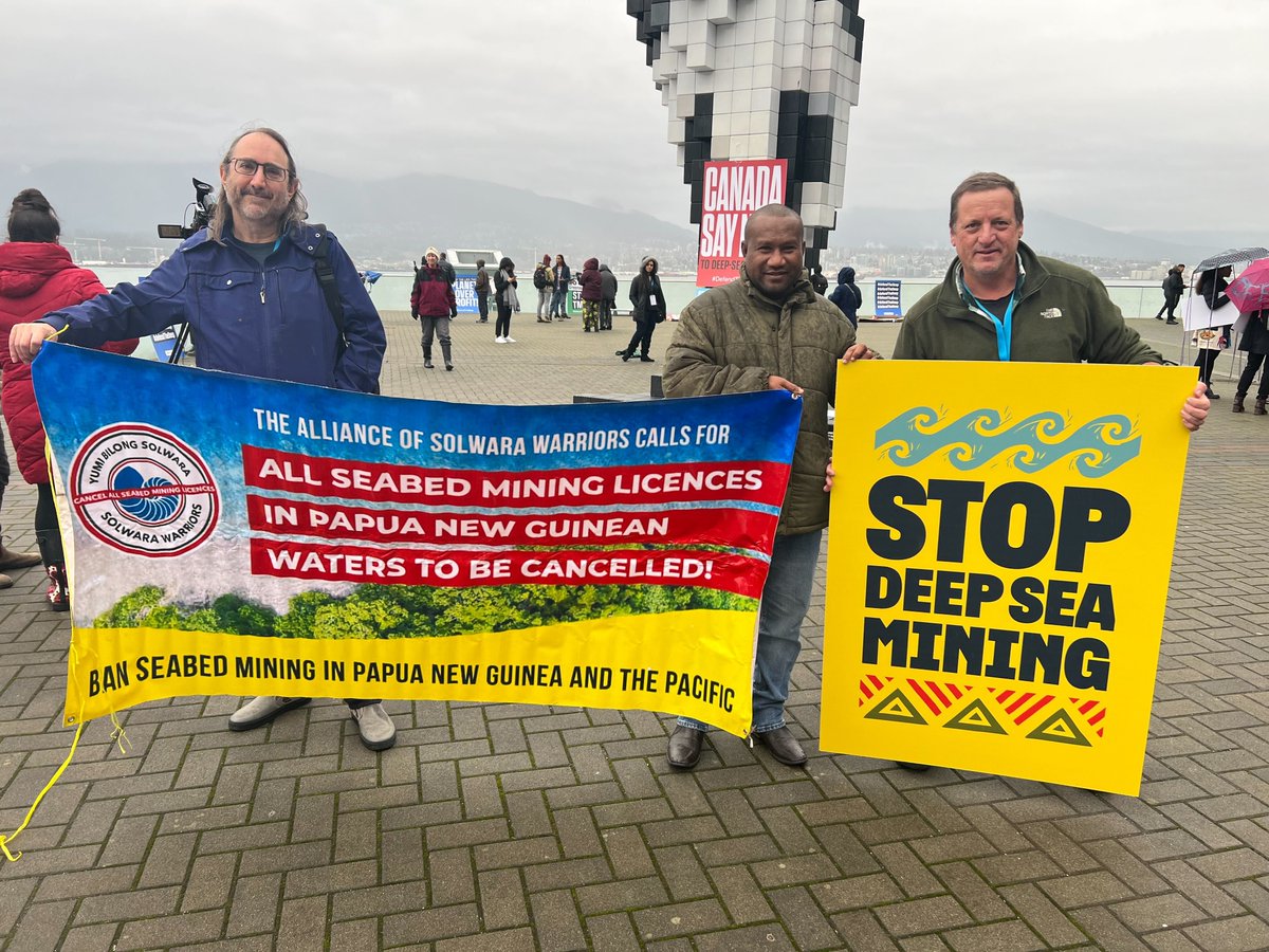 GreenpeaceNZ's tweet photo. Our voices are stronger together! Youth and indigenous led the call against #DeepSeaMining as
@IMPAC5Canada
got underway this week.
We must protect marine #biodiversity and prevent DSM from getting the greenlight at #ISA27
Photo credit: Arlo Hemphill/Greenpeace https://t.co/Ls8CfWA2W1