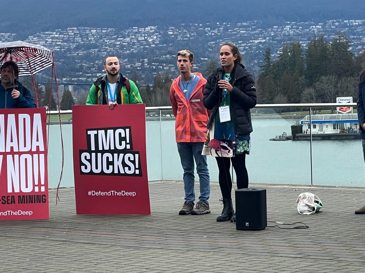 GreenpeaceNZ's tweet photo. Our voices are stronger together! Youth and indigenous led the call against #DeepSeaMining as
@IMPAC5Canada
got underway this week.
We must protect marine #biodiversity and prevent DSM from getting the greenlight at #ISA27
Photo credit: Arlo Hemphill/Greenpeace https://t.co/Ls8CfWA2W1