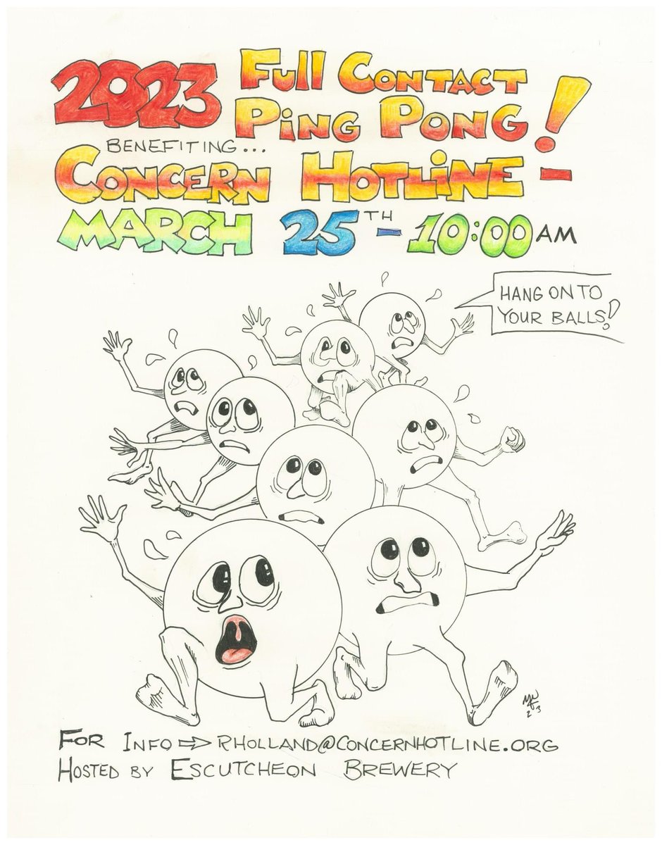 First ping pong tourney since Covid. Let’s make it the ping pongiest yet! #ballsflyingeverywhere