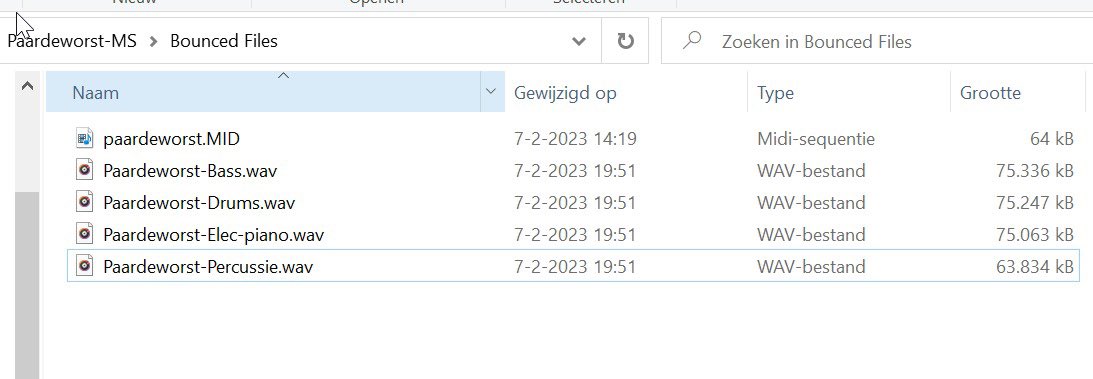 Vandaag de eerste tracks naar de studio verzonden te voorbereiding van de CD opnames.