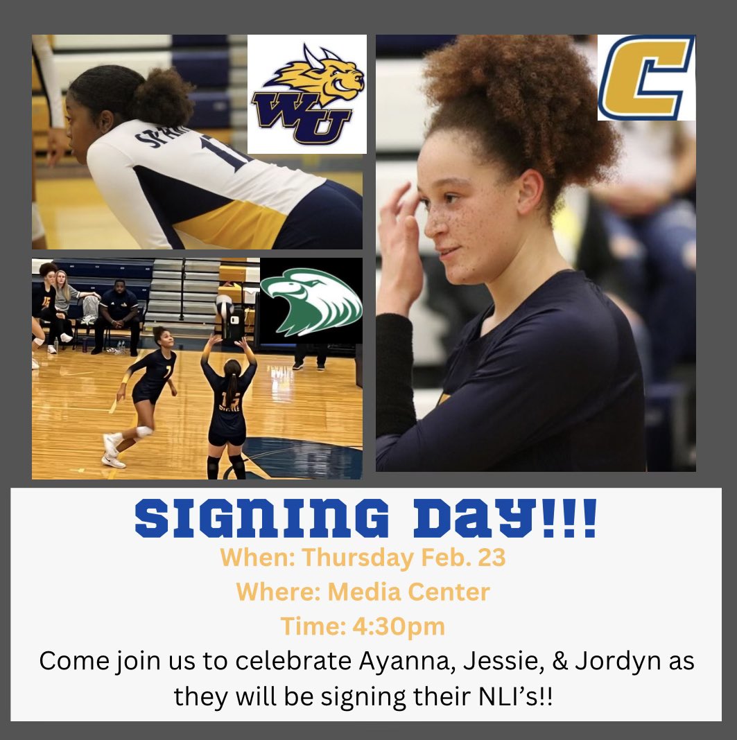 BattleVball's tweet photo. 🚨🚨🚨

@BattleAthletics has 3 athletes signing to play Volleyball at the next level!! 
Come out Feb. 23 to show your support👏🏽 https://t.co/AE8c1JxlJB