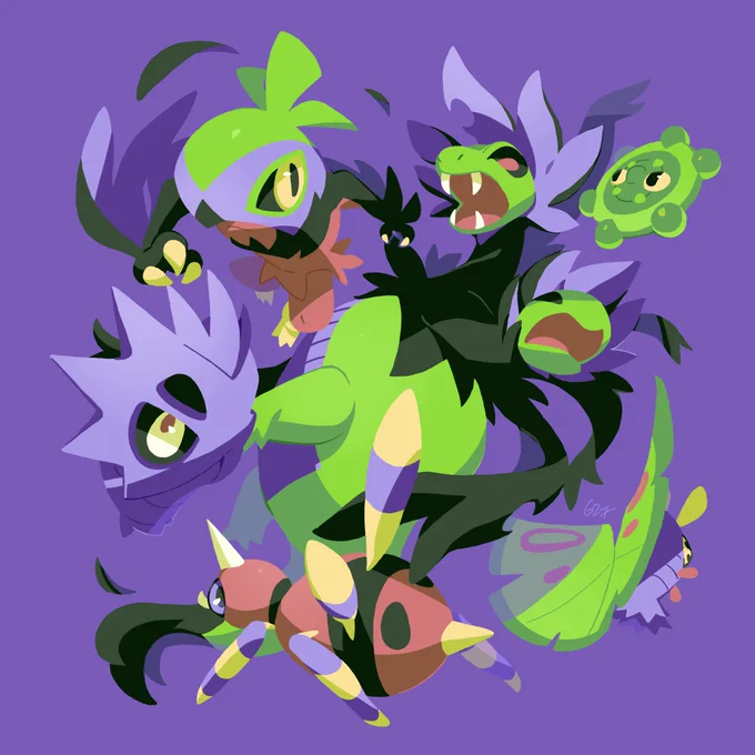Green, Purple &amp; Red 